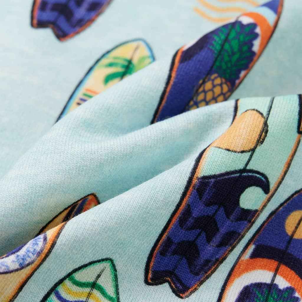 Sweatshirt para criança azul-suave mesclado 92