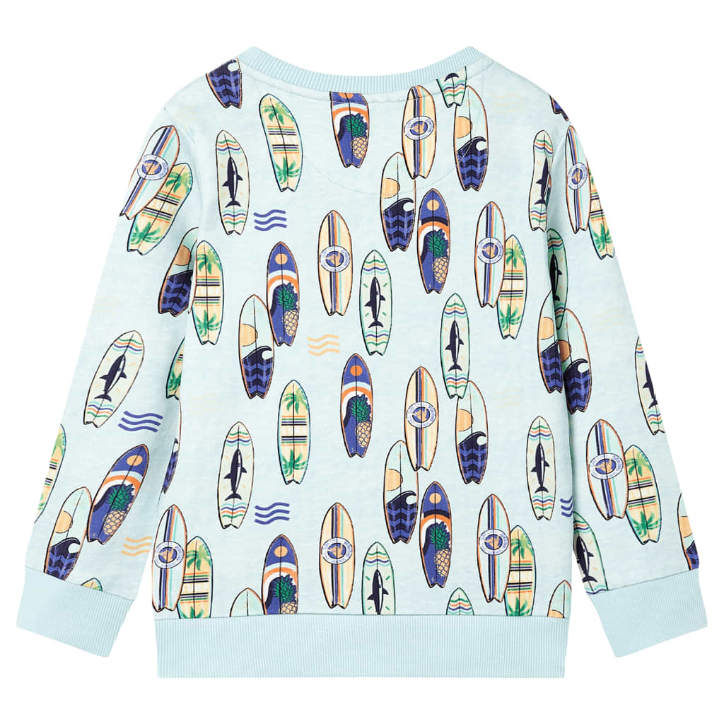 Sweatshirt para criança azul-suave mesclado 104