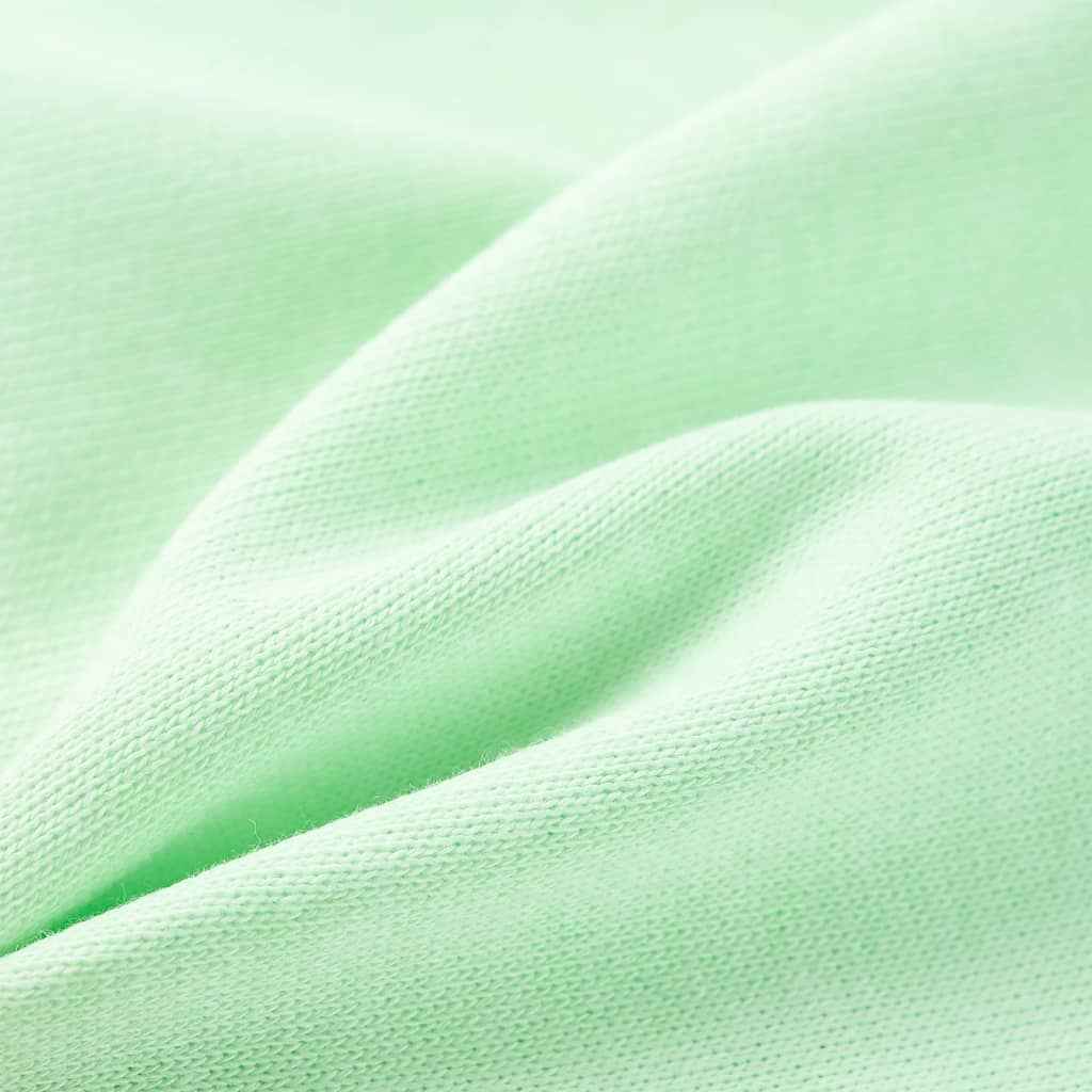 Sweatshirt para criança com capuz e fecho verde-brilhante 92