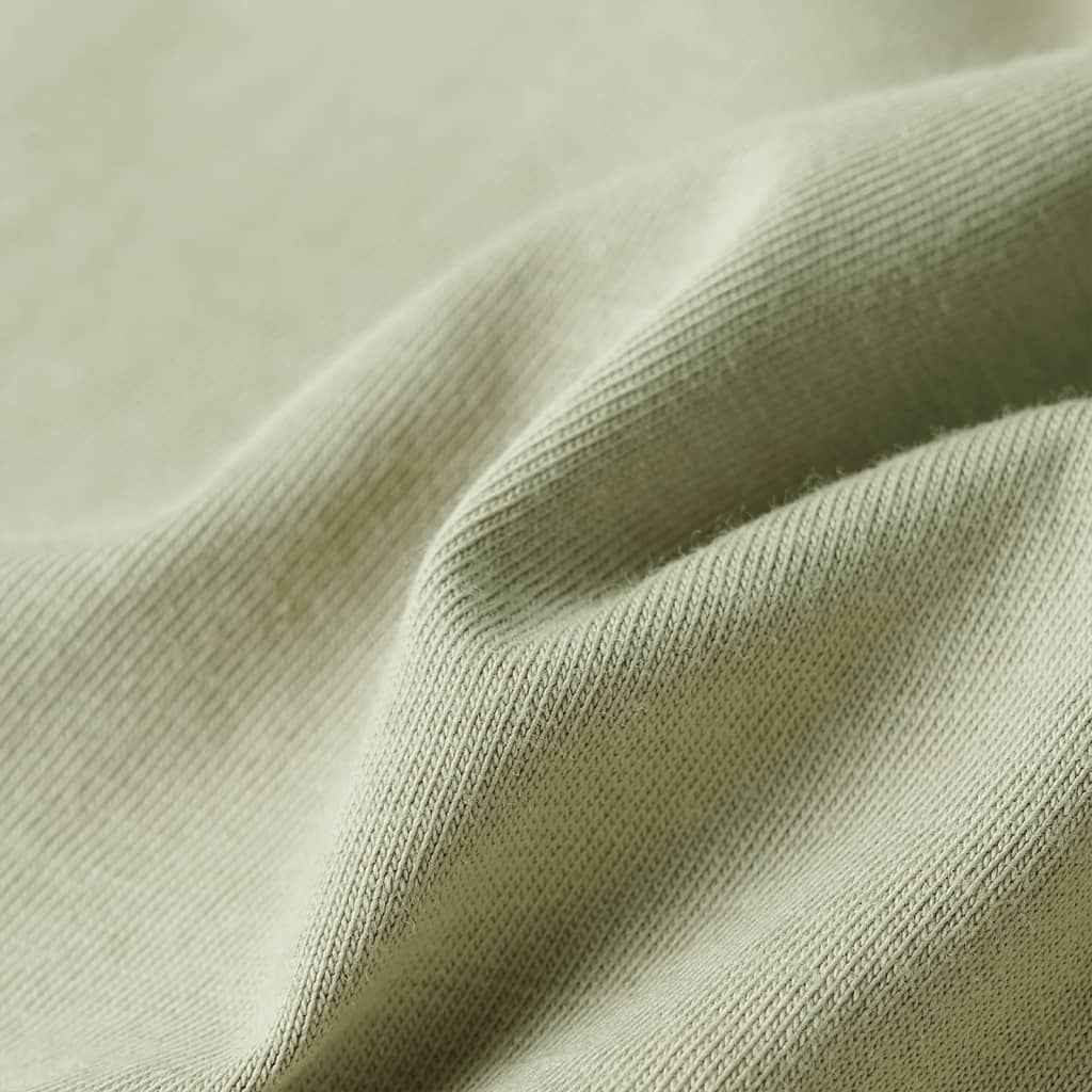 T-shirt de manga curta para criança caqui-claro 92