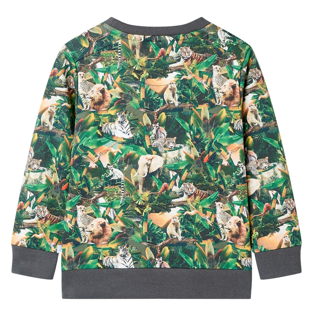 Sweatshirt para criança azul-petróleo 128