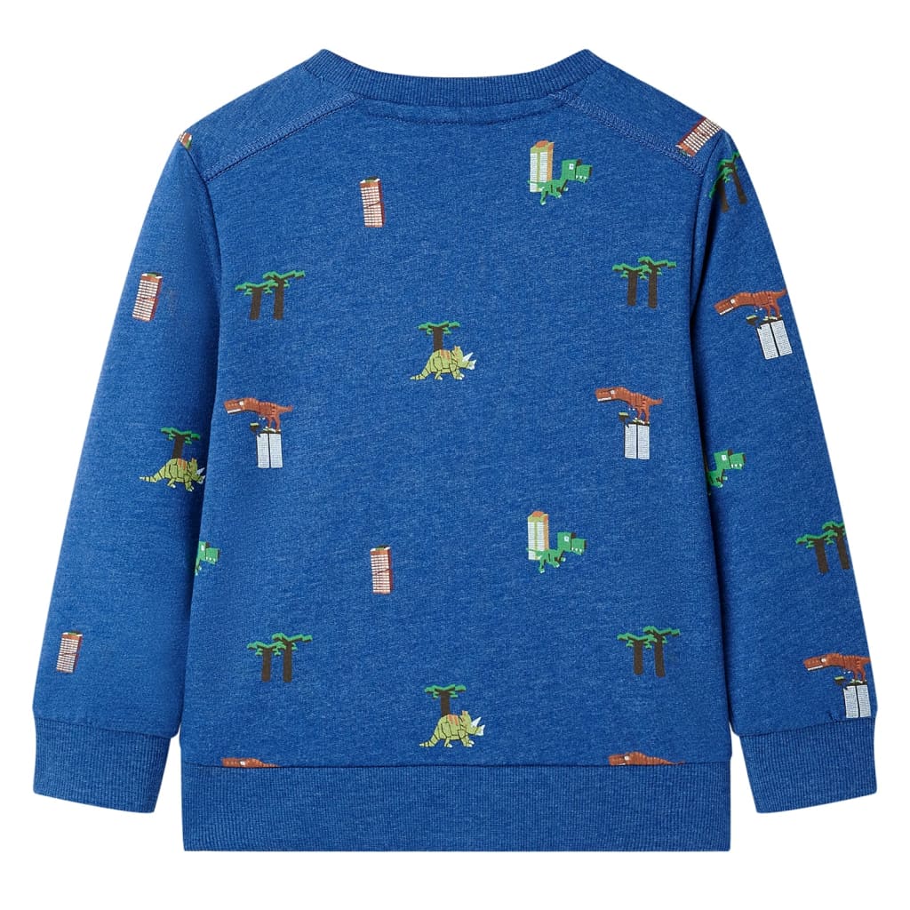 Sweatshirt para criança azul-escuro mesclado 140