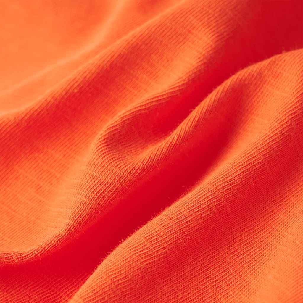 T-shirt de criança laranja-escuro 92