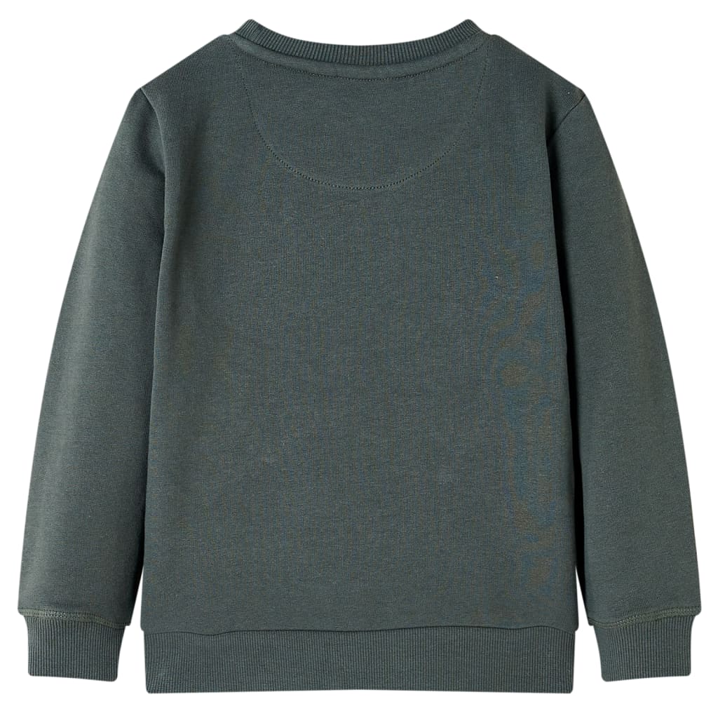 Sweatshirt para criança cor caqui-escuro 140