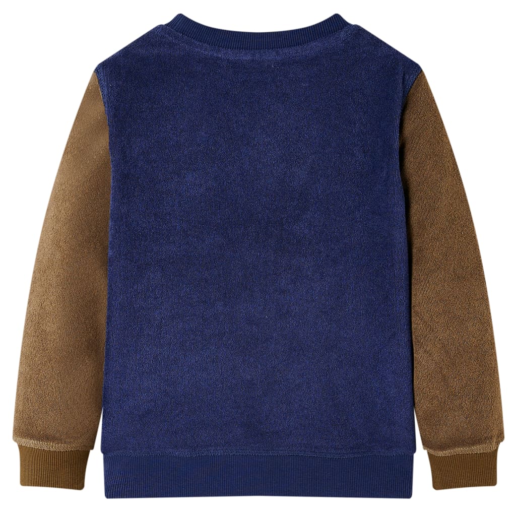 Sweatshirt para criança azul-marinho escuro 128