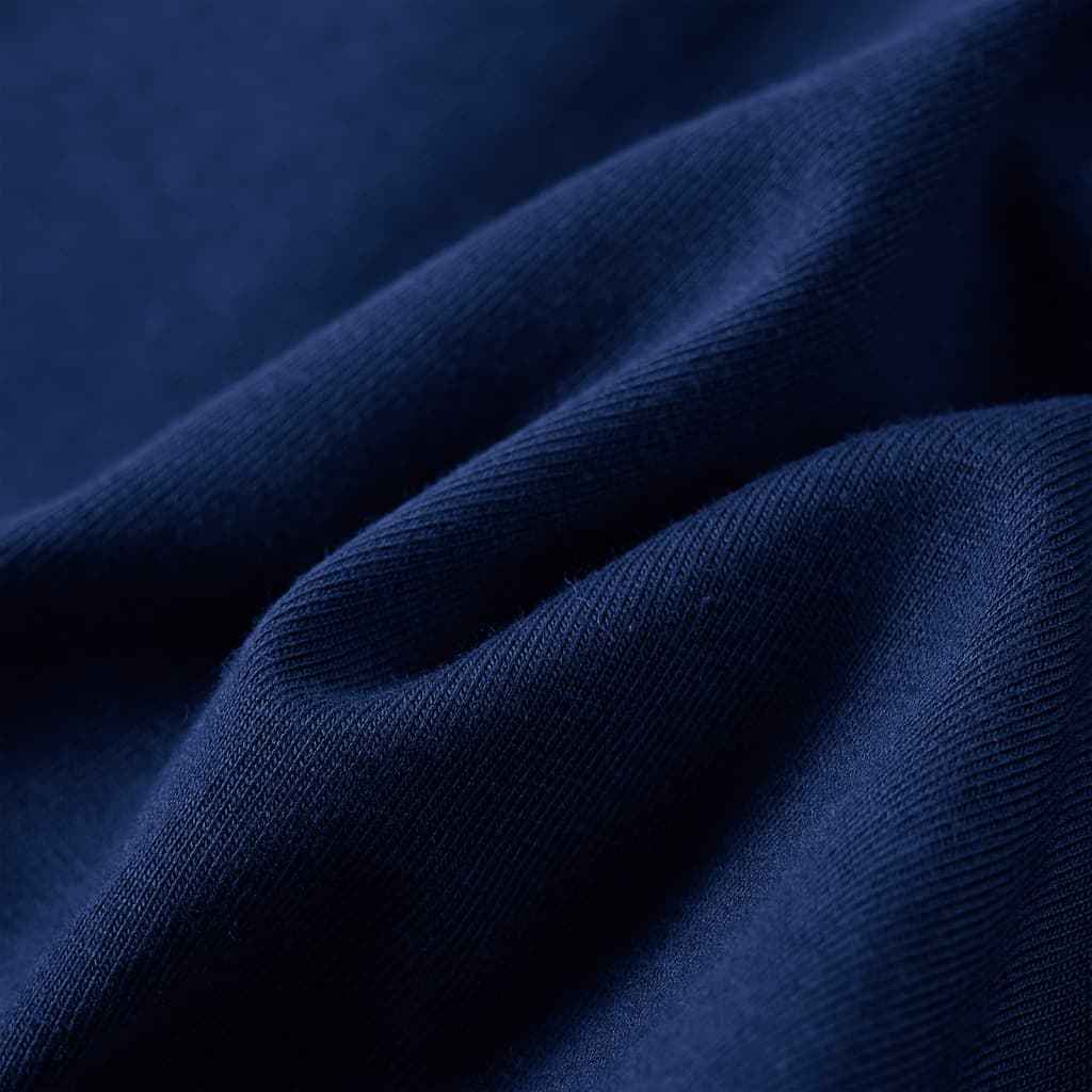 T-shirt de manga comprida para criança azul-marinho 92