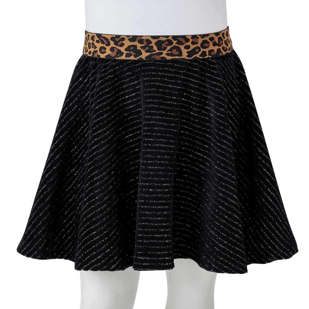 Saia para criança com cinta leopardo preto 92