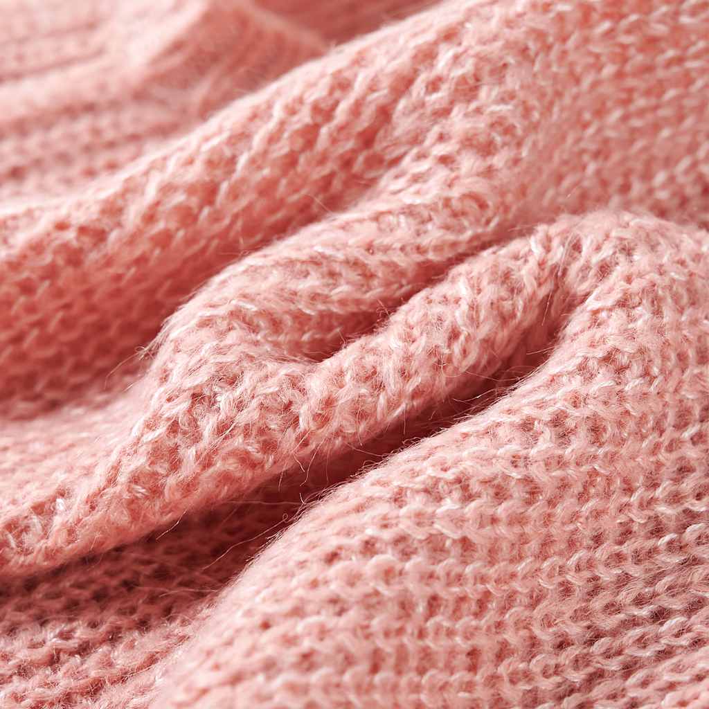 Colete de malha para criança rosa-claro 92