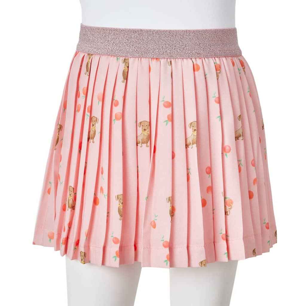 Saia plissada para criança laranja-claro 92