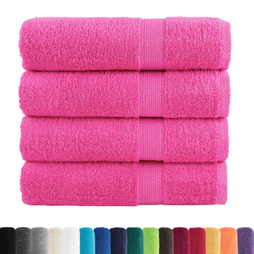 Toalhas de banho premium SOLUND 4 pcs 70x140cm 600 gsm rosa