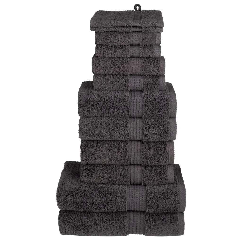 12pcs Conjunto toalhas banho premium SOLUND 600gsm