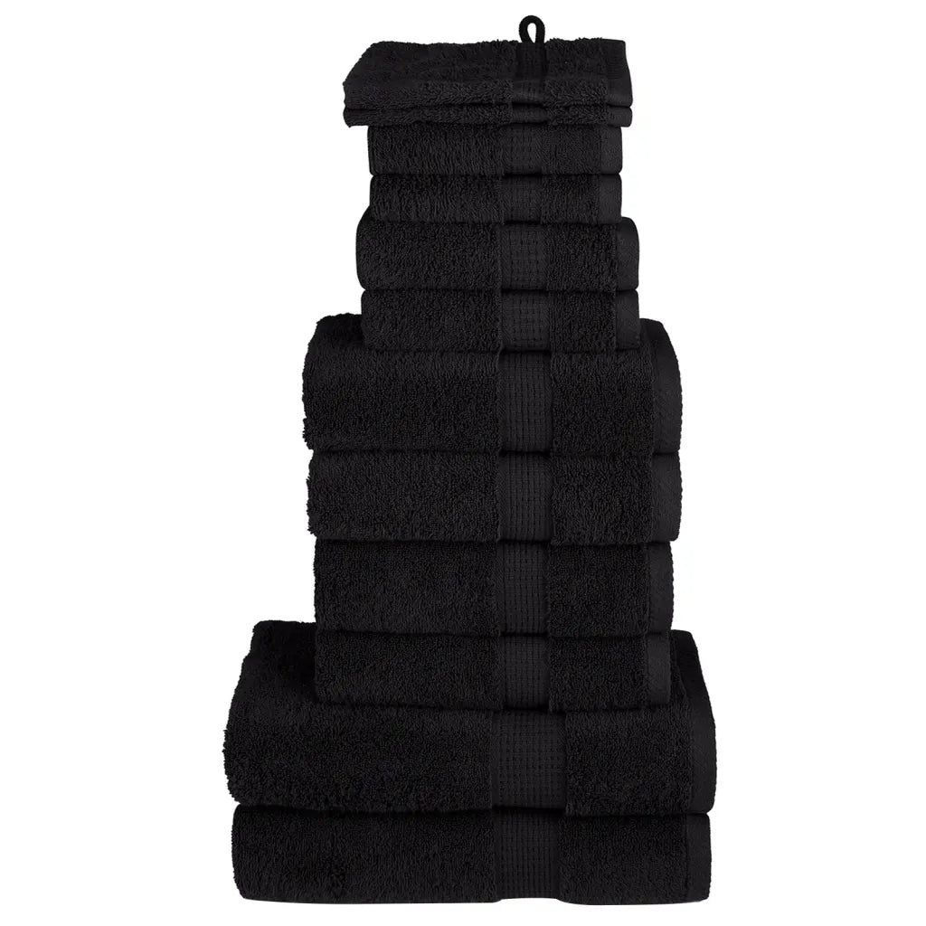 12pcs Conjunto toalhas banho premium SOLUND 600 gsm