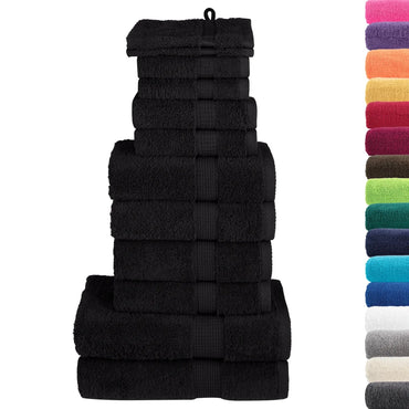 12pcs Conjunto toalhas banho premium SOLUND 600 gsm