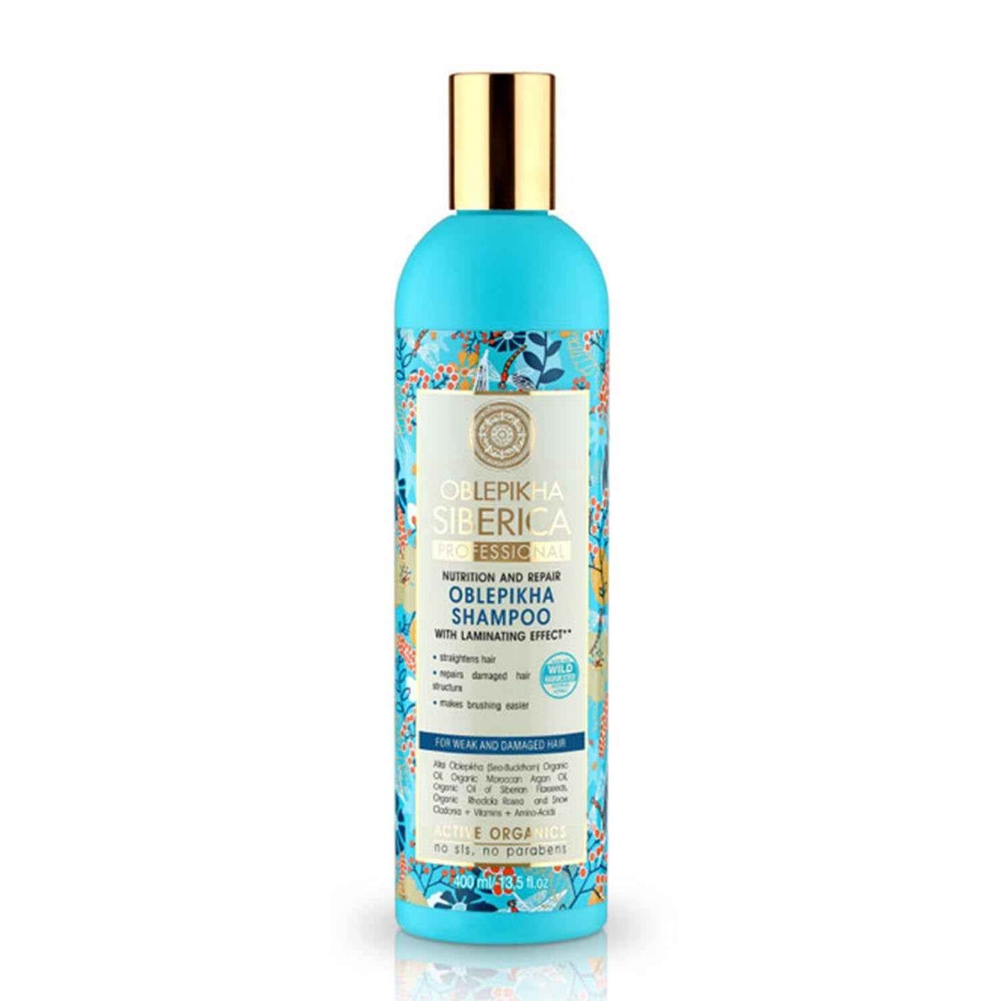 Natura Siberica Oblepikha Shampoo Hidrolato Cabelo Debil 400Ml