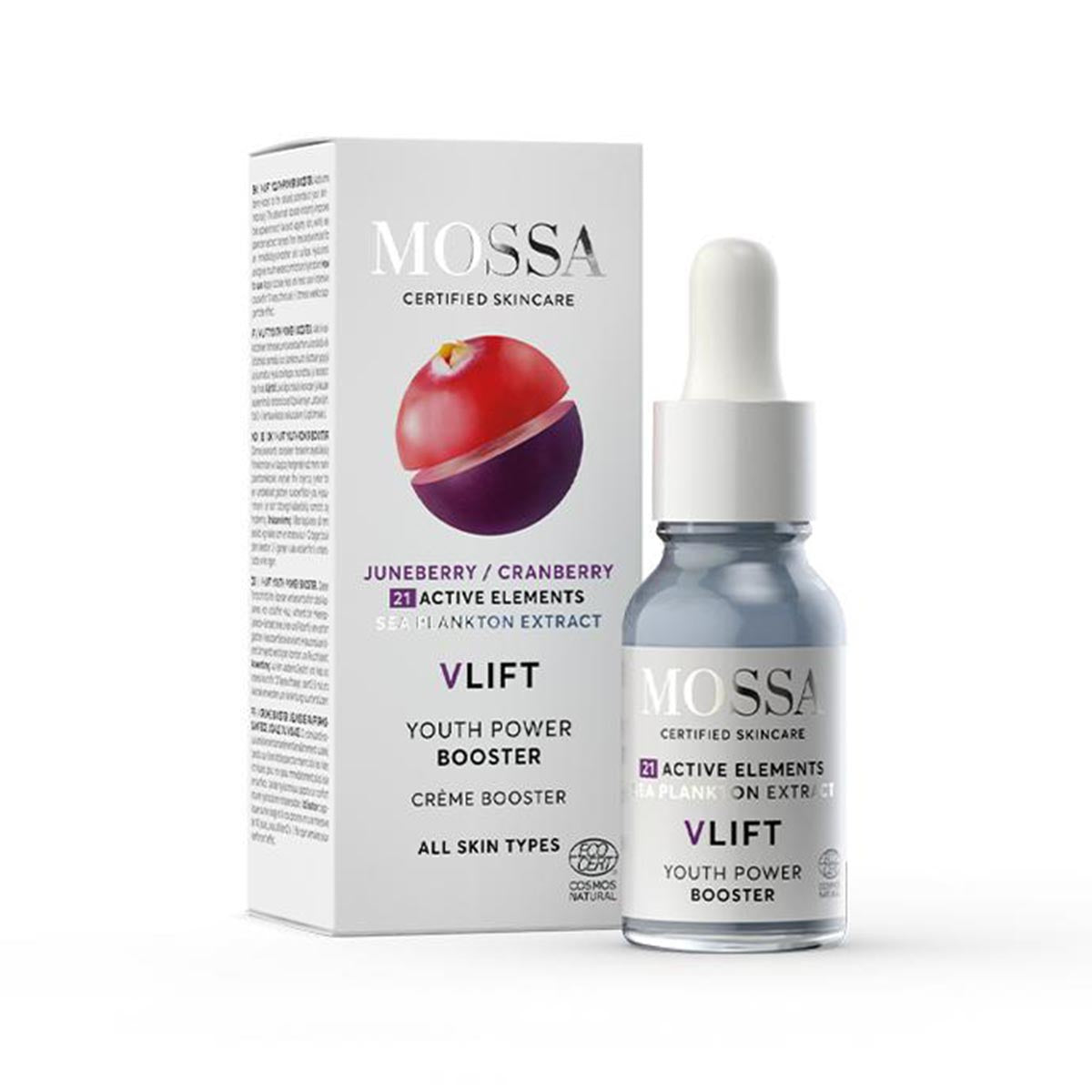 MOSSA VLIFT BOOSTER CREAM JUNEBERRY/CRANBERRY TODO TIPO DE PIEL 15ML