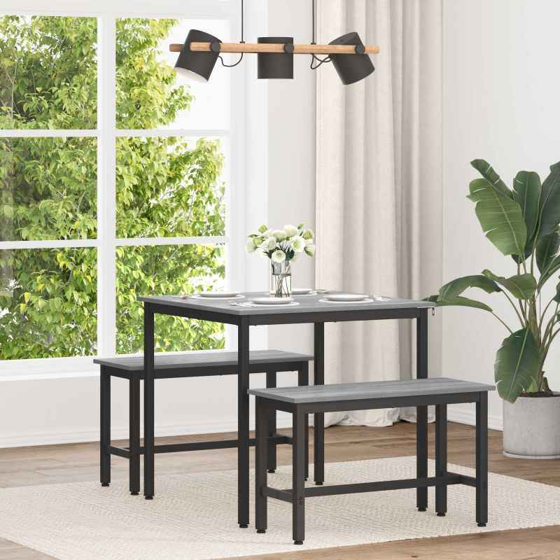 vidaXL Mesas de jantar Madeira processada