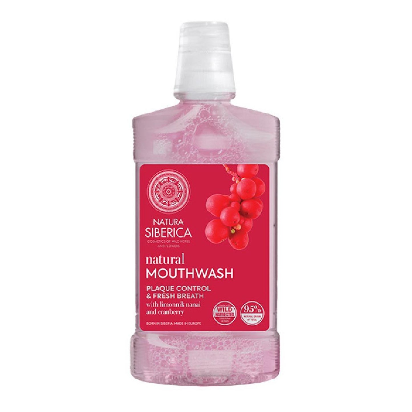 NATURA SIBERICA NATURAL COLUTORIO ARANDONOS ROJOS 520ML
