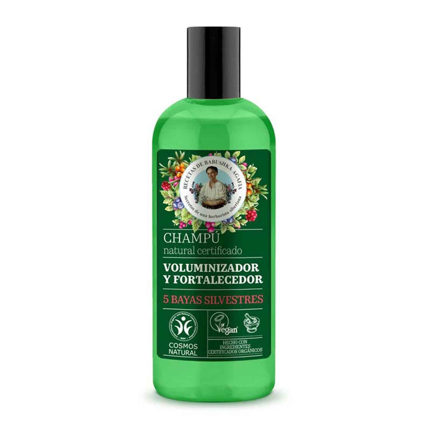 Green Agafia 5 Bayas Silvestres Shampoo Voluminizador Natural 260Ml