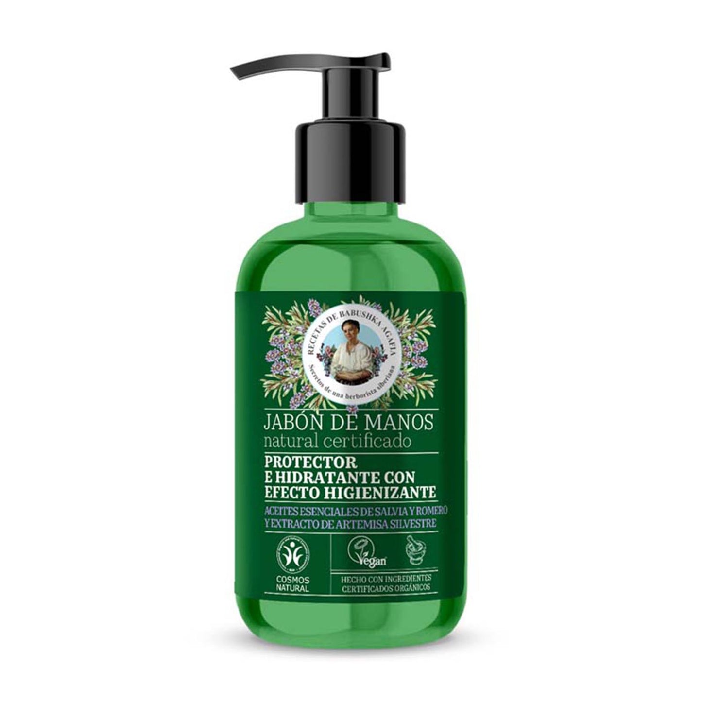 GREEN AGAFIA PROTECTOR EFECTO HIGIENIZANTE JABON DE MANOS JABON DE MANOS CON DOSIFICADOR 300ML