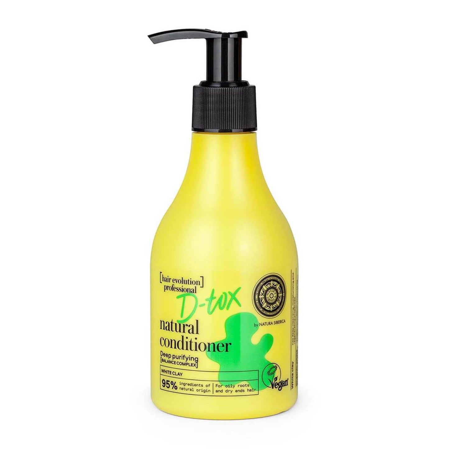 NATURA SIBERICA D-TOX WHITE CLAY ACONDICIONADOR PURIFICANTE 150ML
