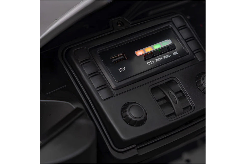 BMW M4, 12 volt elektrische kinderauto, Leder zitje, Rubberen banden, Kinder Accu Auto!