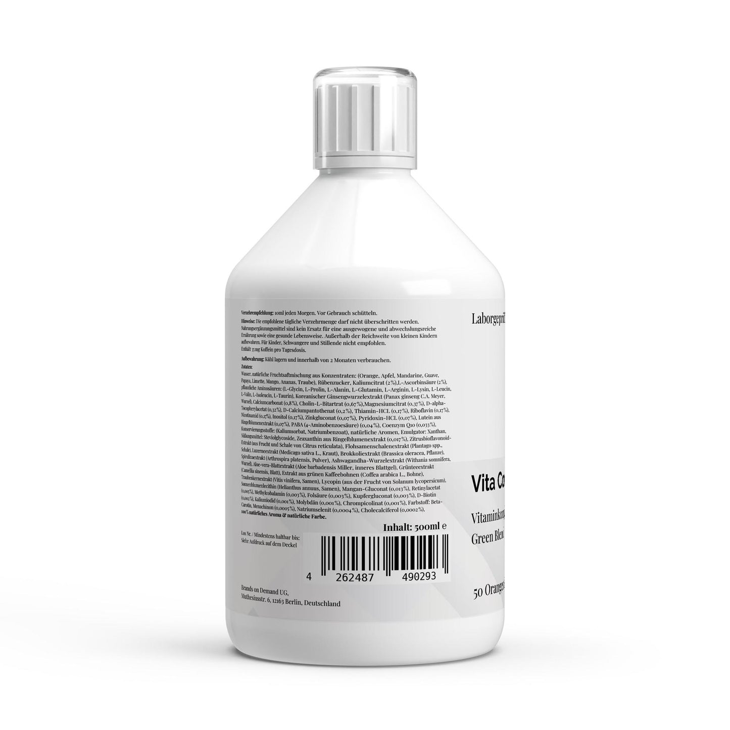 Vita Complete PLUS+ 50 vegan Shots - Fresh Orange - 500ml
