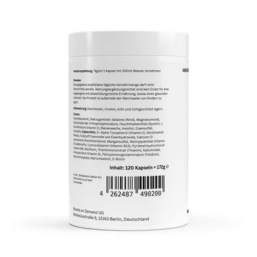 Complexo multivitamínico e mineral - 120 cápsulas gelatinosas