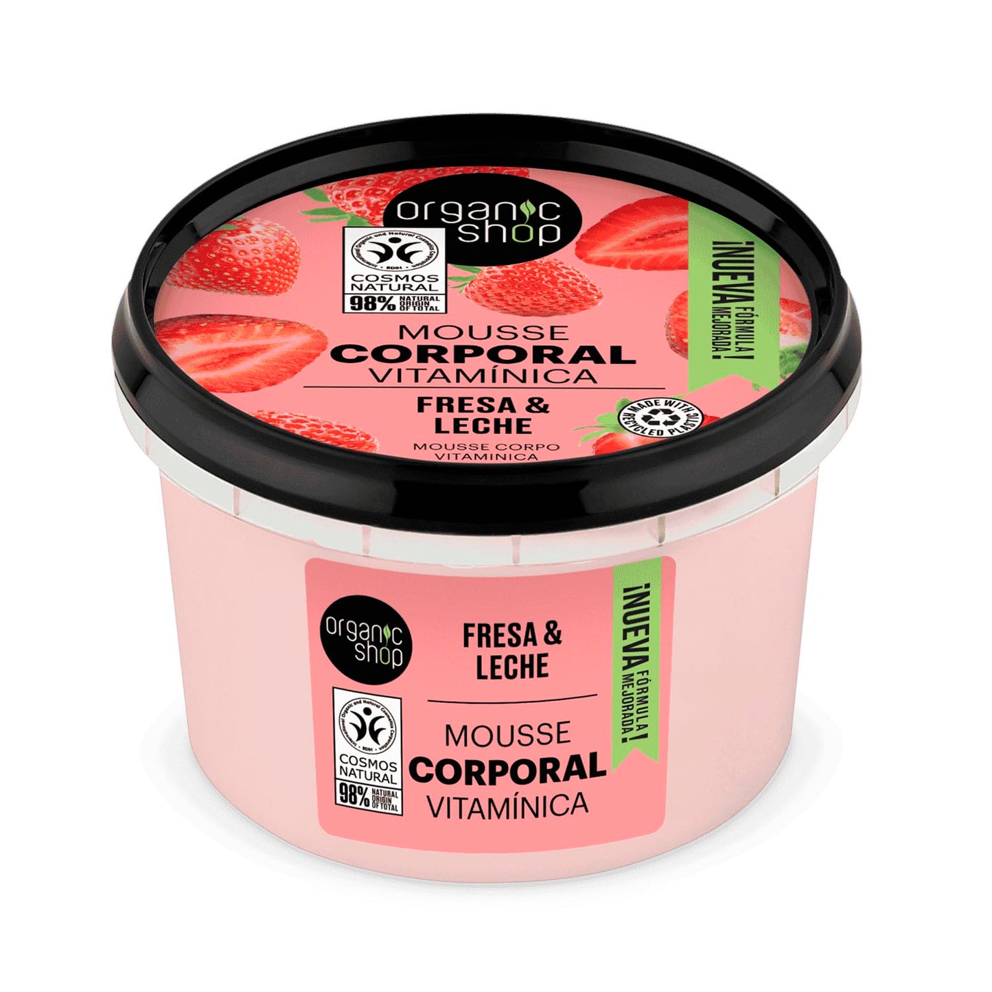 ORGANIC SHOP YOGUR DE FRESA MOUSSE CORPORAL VITAMINICA 250ML