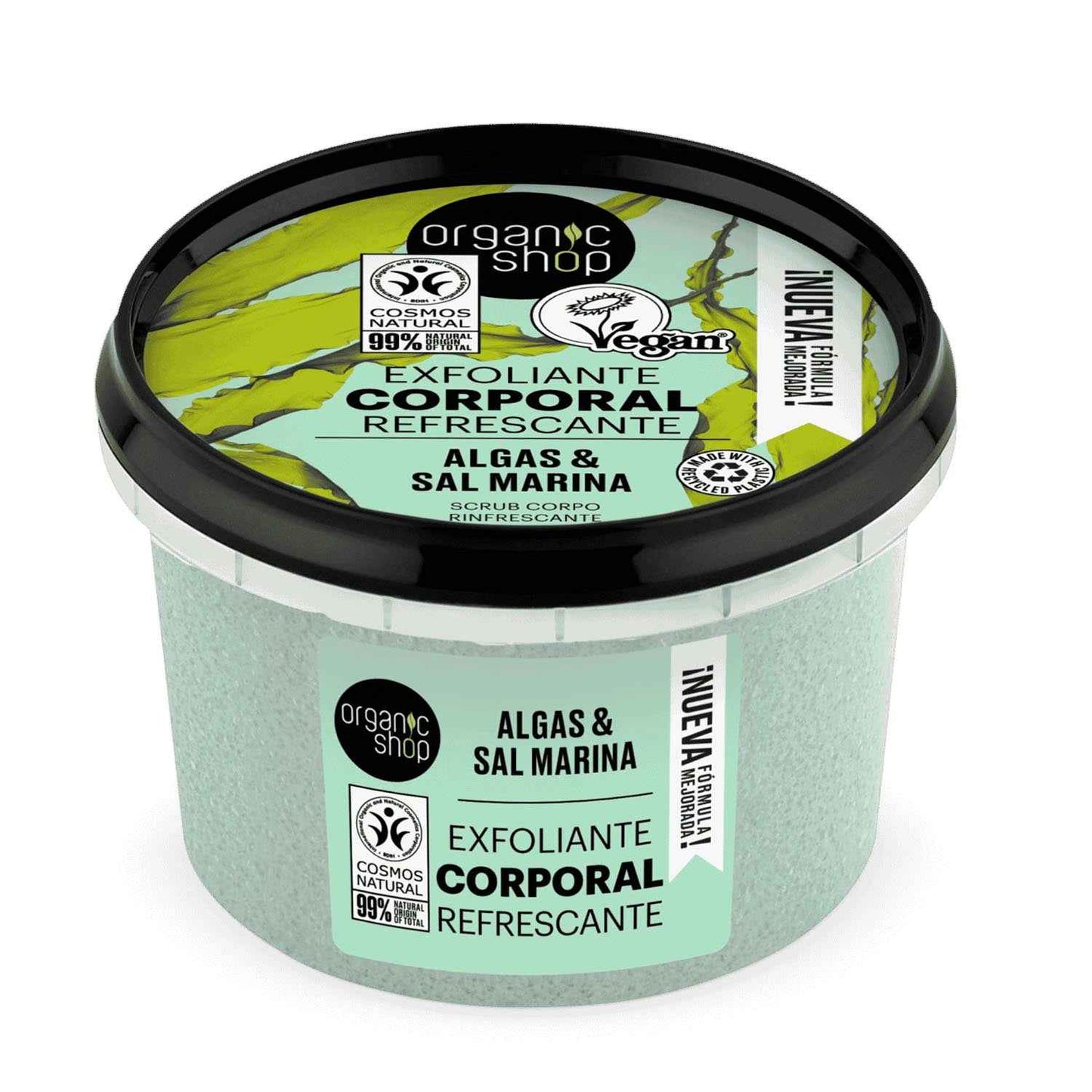 Organic Shop Refrescante Exfoliante Corporal Algas Del Atlantico 1Un