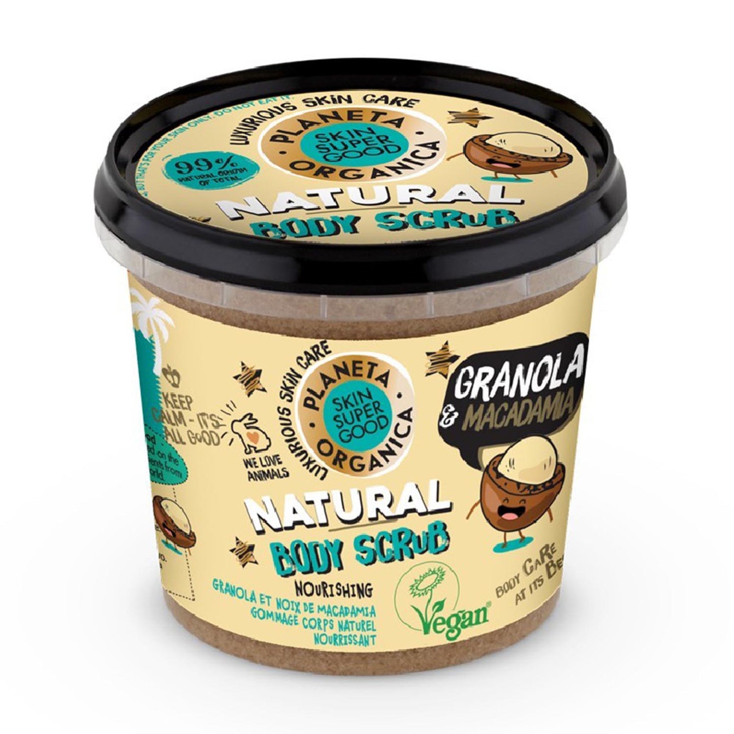 Natura Siberica Skin Super Good Natural Body Crema Granola Macadamia 360Ml