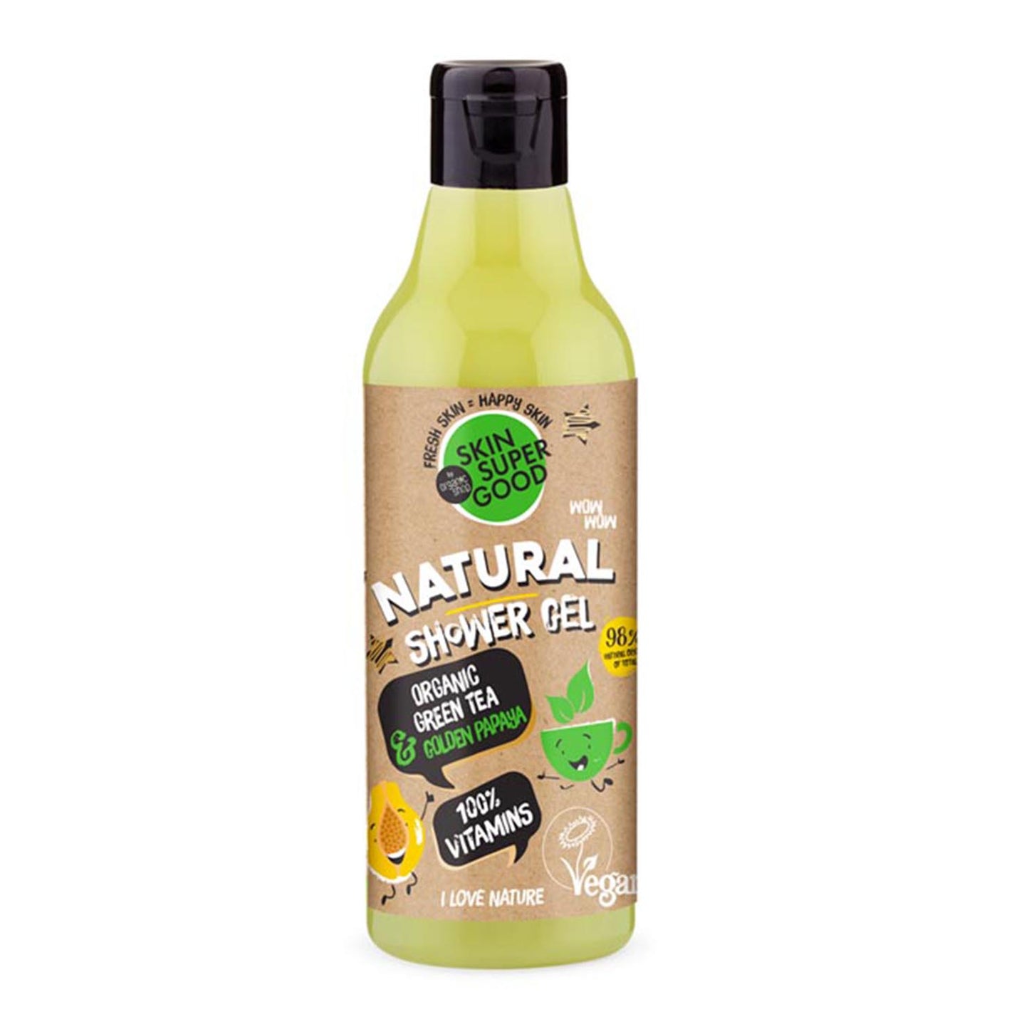 NATURA SIBERICA SKIN SUPER GOOD NATURAL GEL DE BAÑO GREEN TEA 250ML