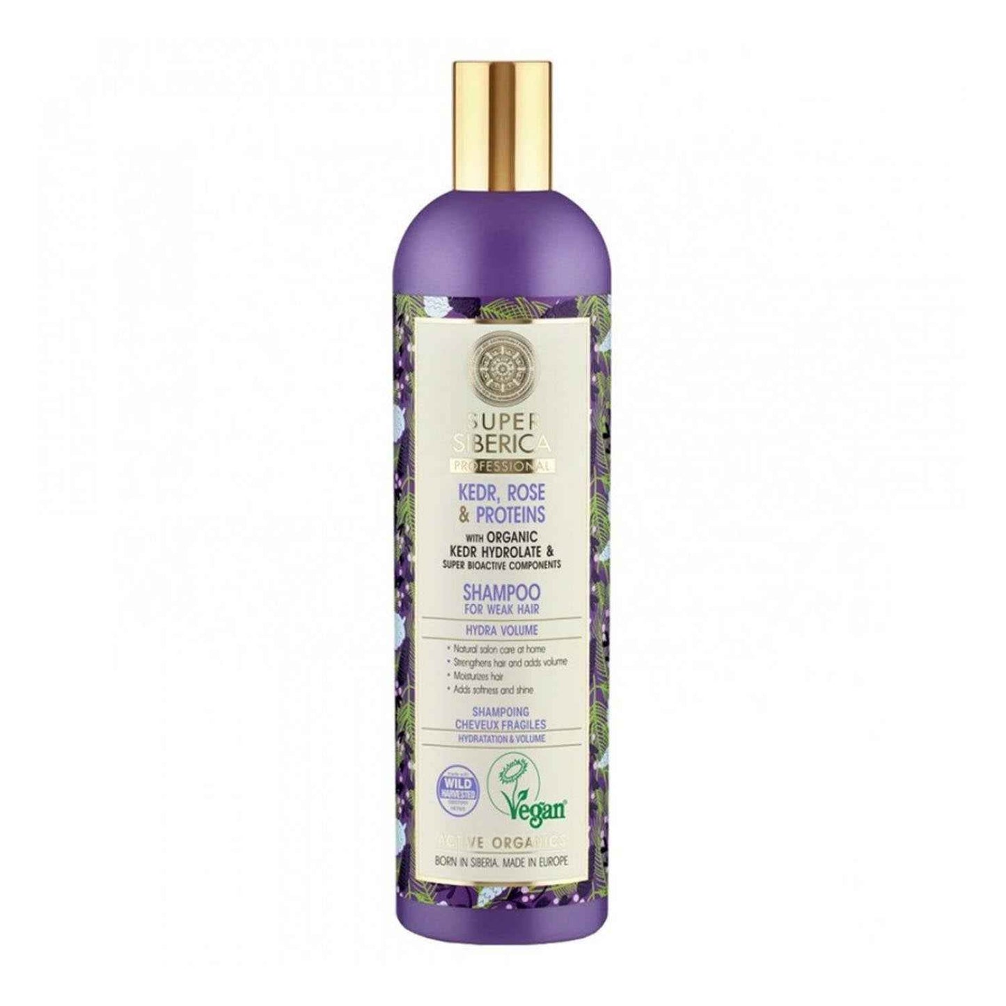 Natura Siberica Pino Rosa Y Proteinas Shampoo Profesional Cabelo Debil 400Ml