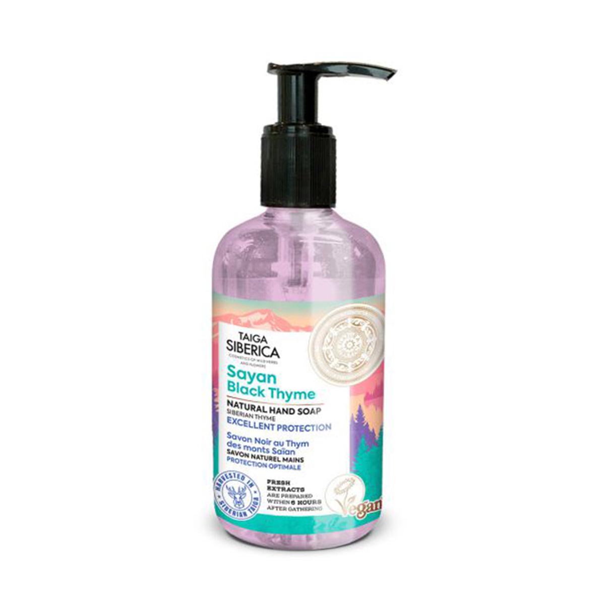 Natura Siberica Taiga Sayan Black Thyme Jabon De Manos 300Ml