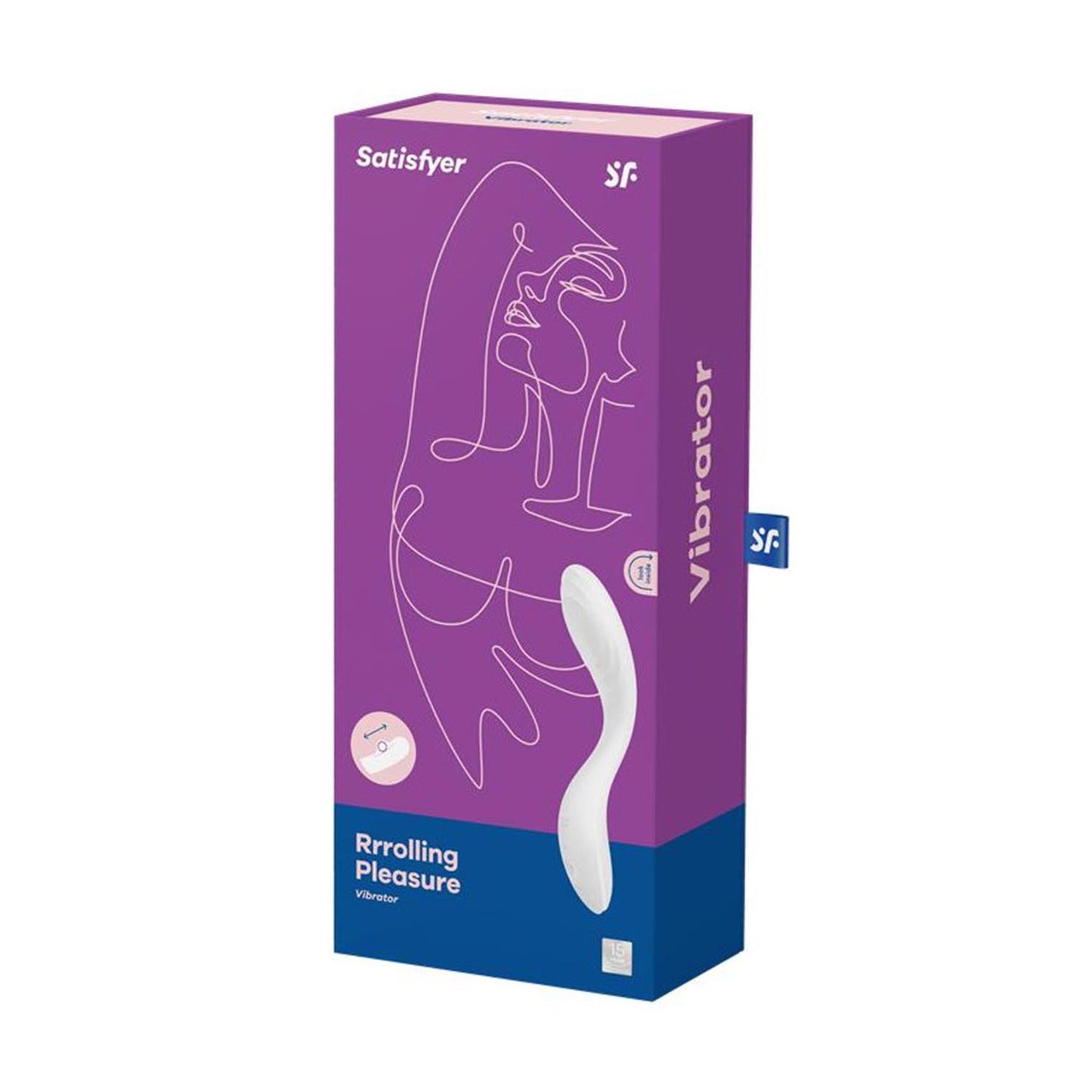 Satisfyer Rrolling Pleasure Vibrador Punto G Blanco 1Un
