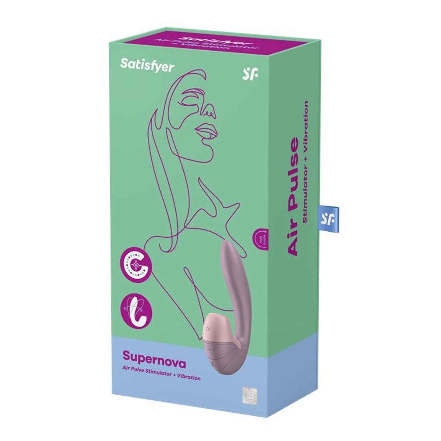 Satisfyer Supernova Air Pulse Stimulator Old Rose 1Un