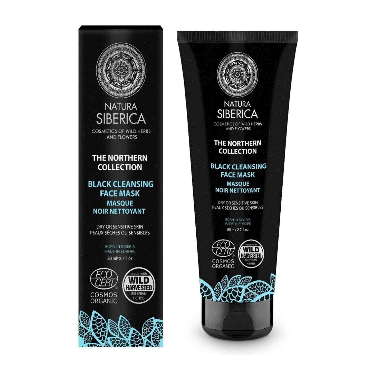 Natura Siberica The Northern Collection Mascára Facial Limpezaa Black 60Ml