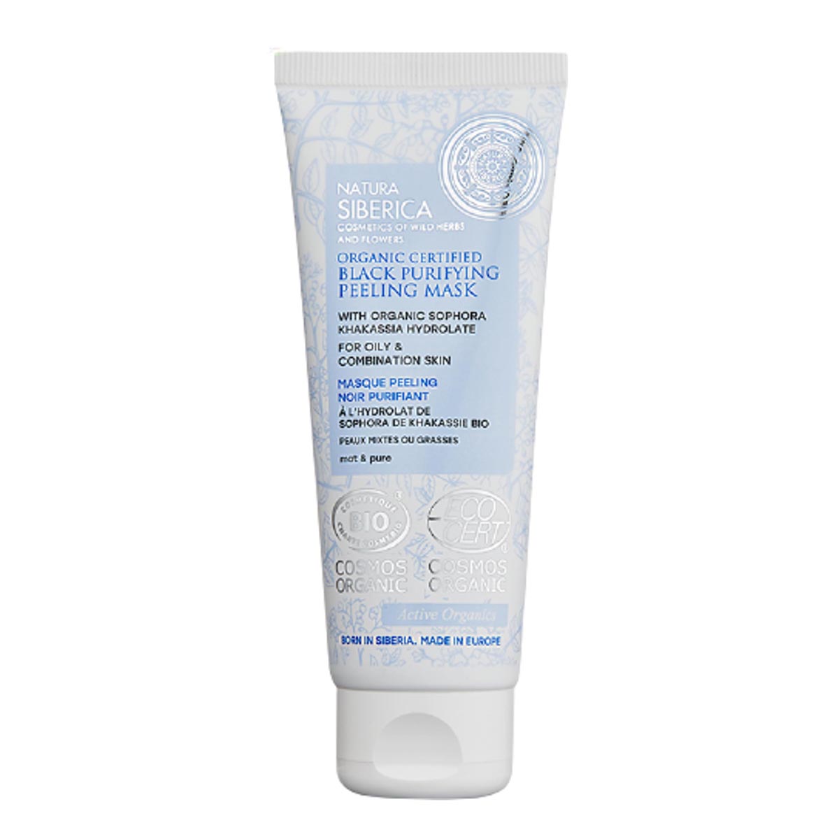 Natura Siberica Black Purifying Peeling Mask Piel Grasa 75Ml