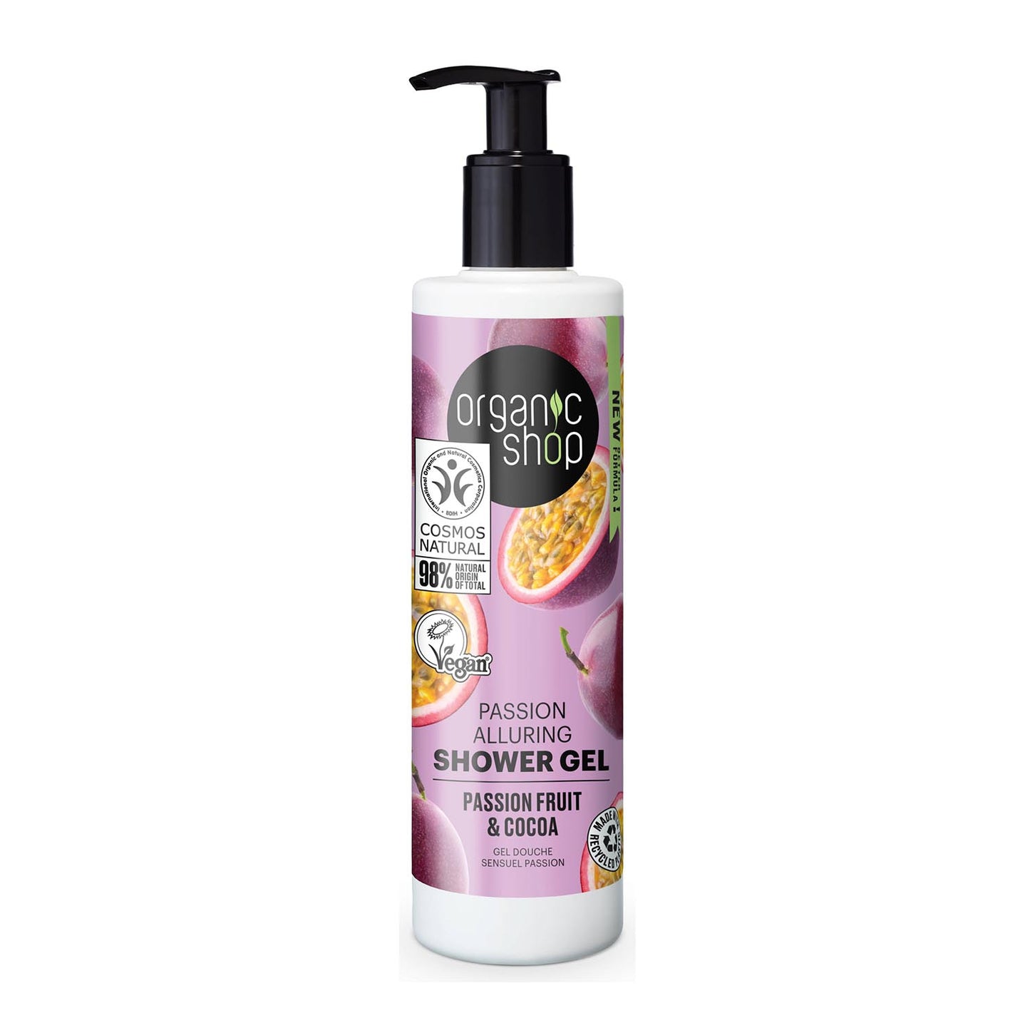 ORGANIC SHOP PASSION FRUIT GEL DE BAÑO ALLURING 280ML