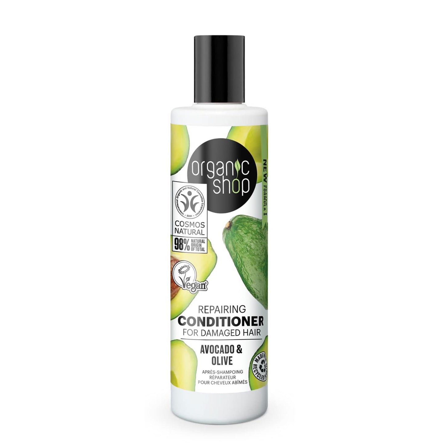 Organic Shop Avocado Repairing Acondicionador Cabelo Dañado 280Ml
