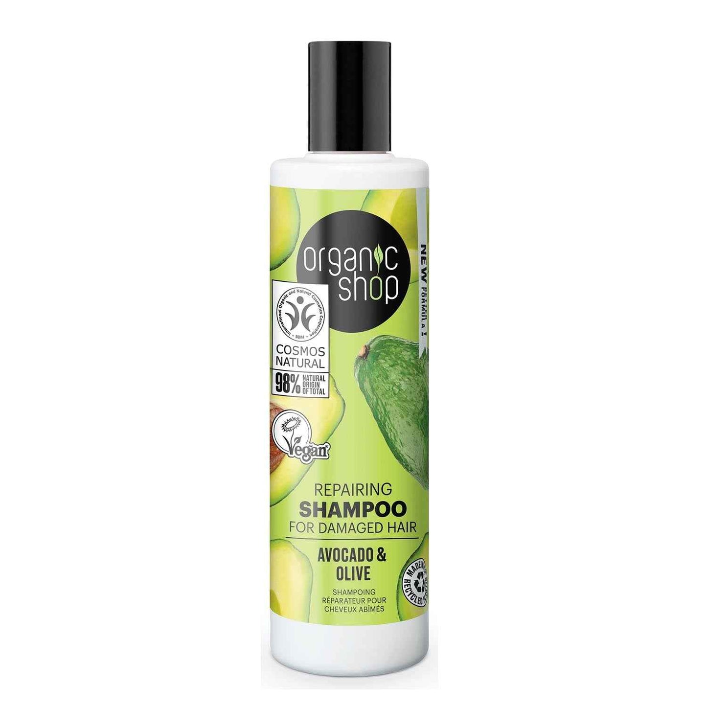 Organic Shop Avocado Repairing Shampoo Cabelo Dañado 280Ml