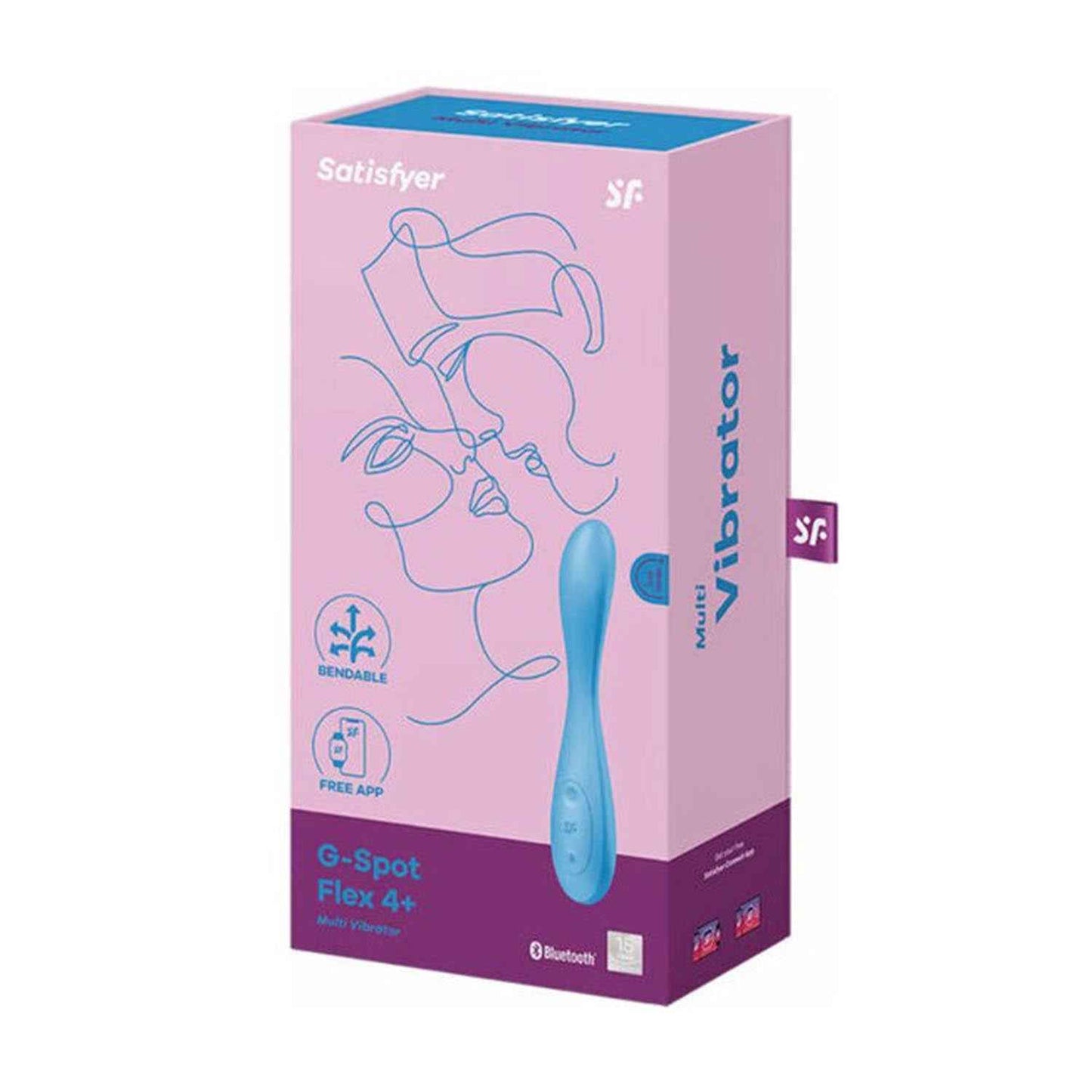Satisfyer G-Spot Flex 4+ Multi-Vibrador Azul 1Un