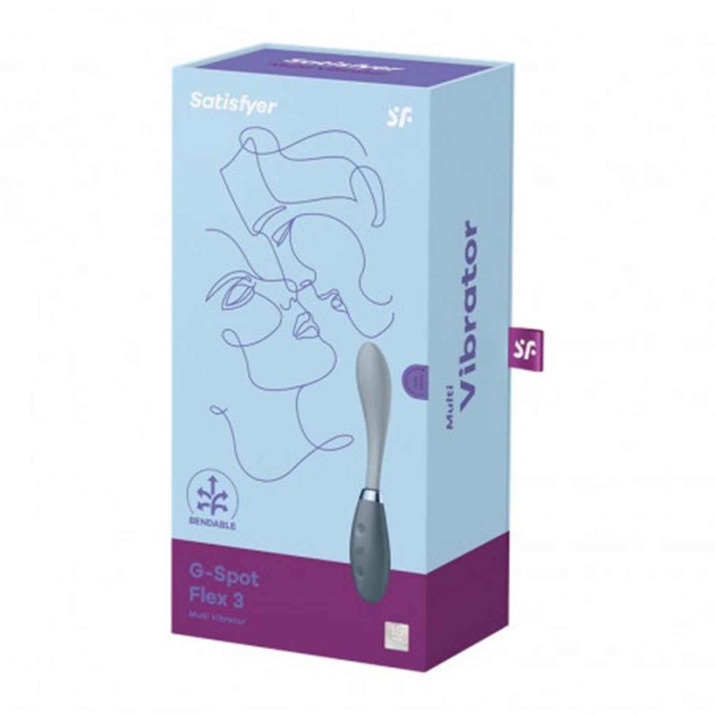 Satisfyer G-Spot Flex 3 Multi-Vibrador Gris 1Un