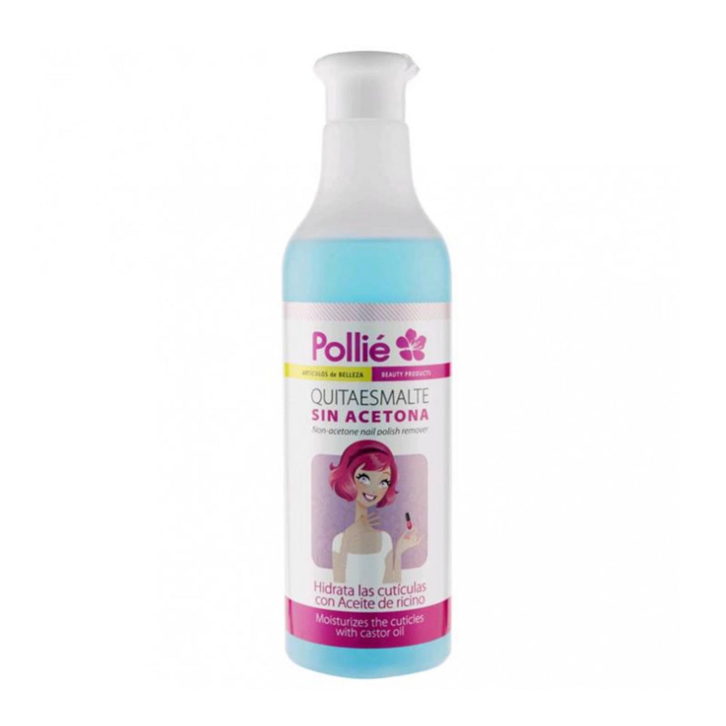 Eurostil Pollie Quitaesmalte Sin Acetona Con Aceite De Ricino 150Ml
