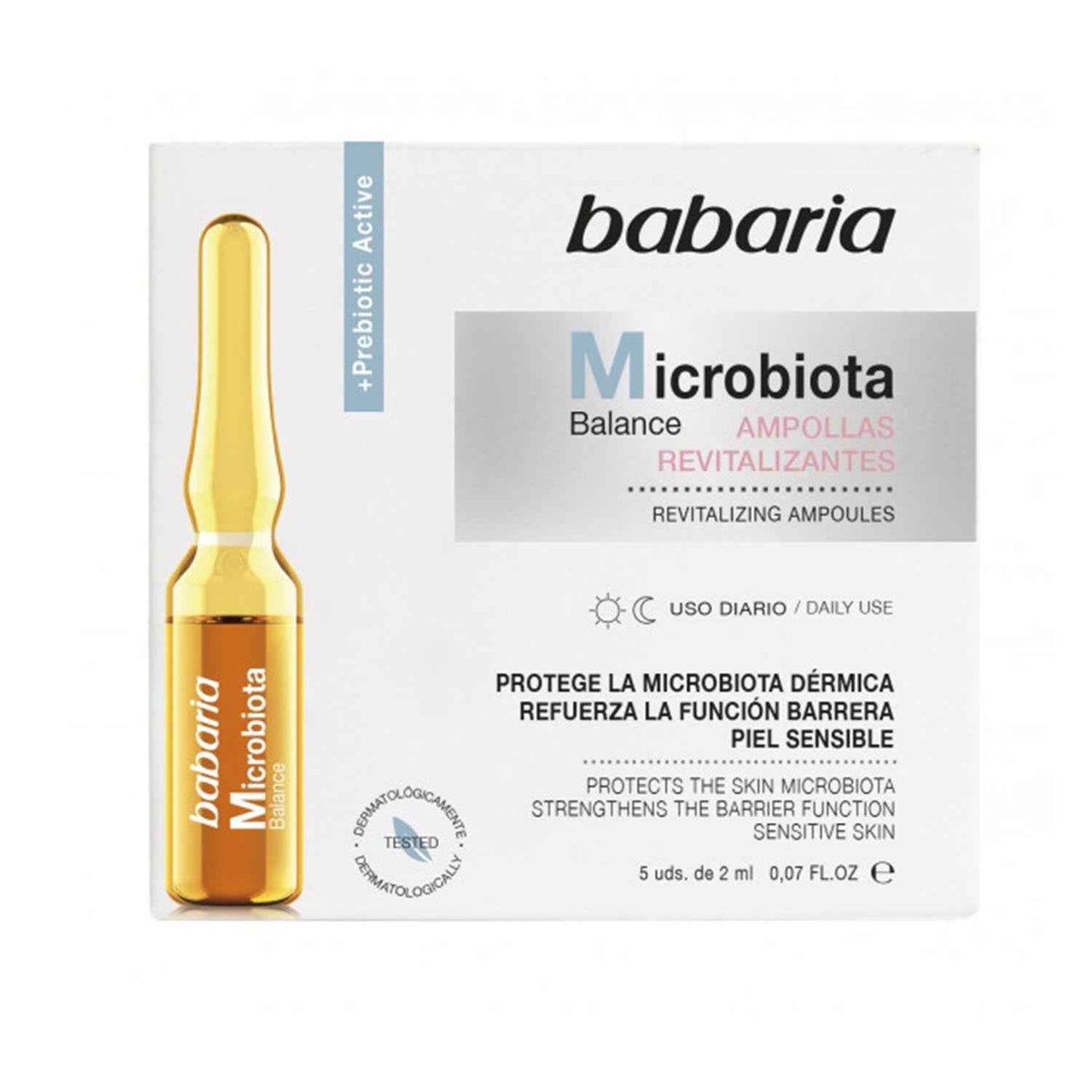 Babaria Microbiota Balance Tratamiento Ampollas Revitalizantes Pél Sensible Uso Diario 5Un