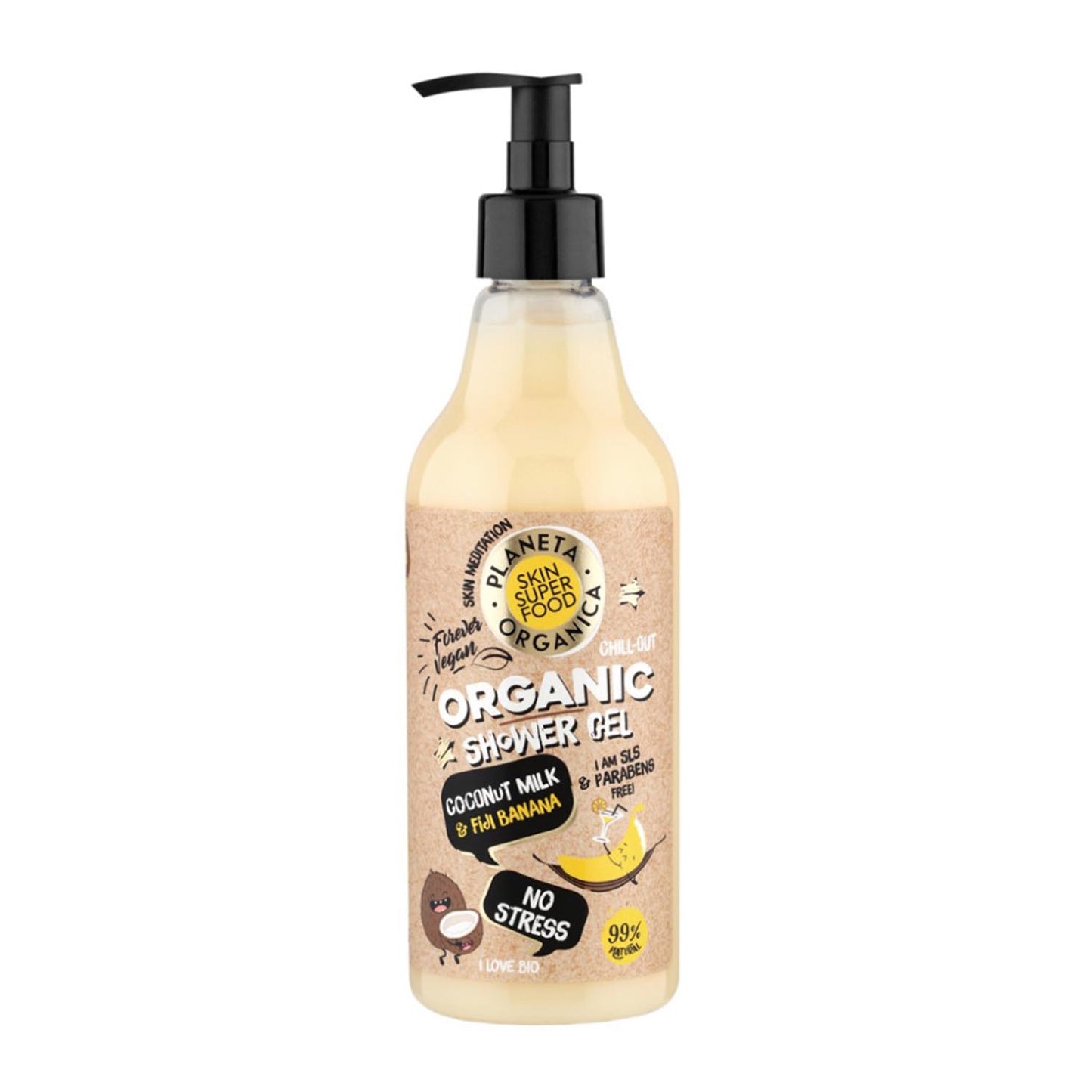 ORGANIC PEOPLE COCONUT BANANA MILK GEL DE BAÑO 500ML