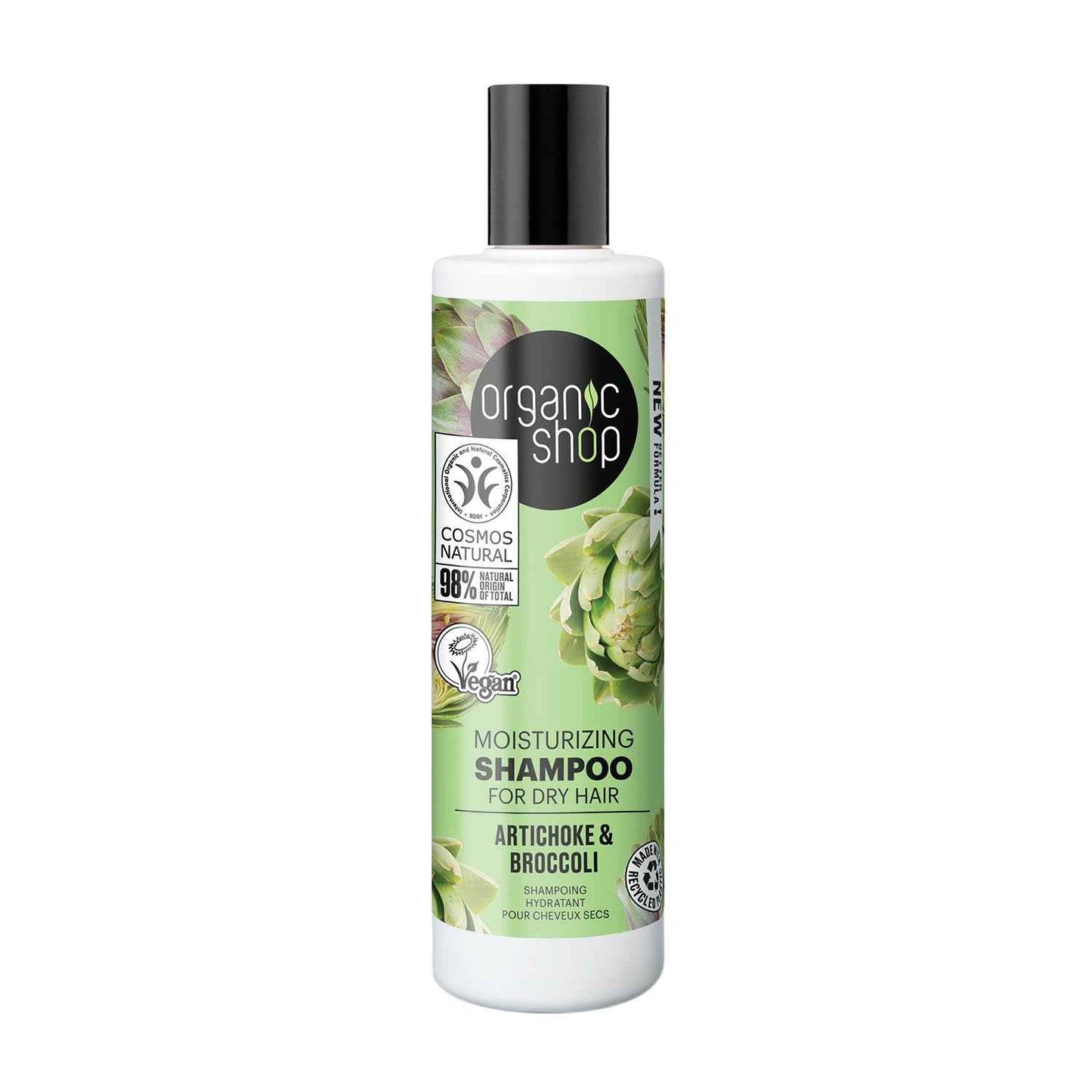 Organic Shop Artichoke Moisturizing Shampoo Cabelo Seco 280Ml
