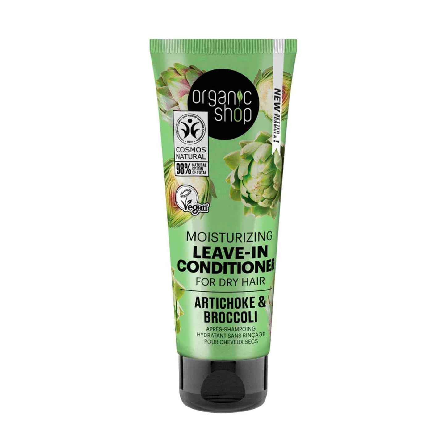 Organic Shop Artichoke Moisturizing Acondicionador Leave In Cabelo Seco 280Ml