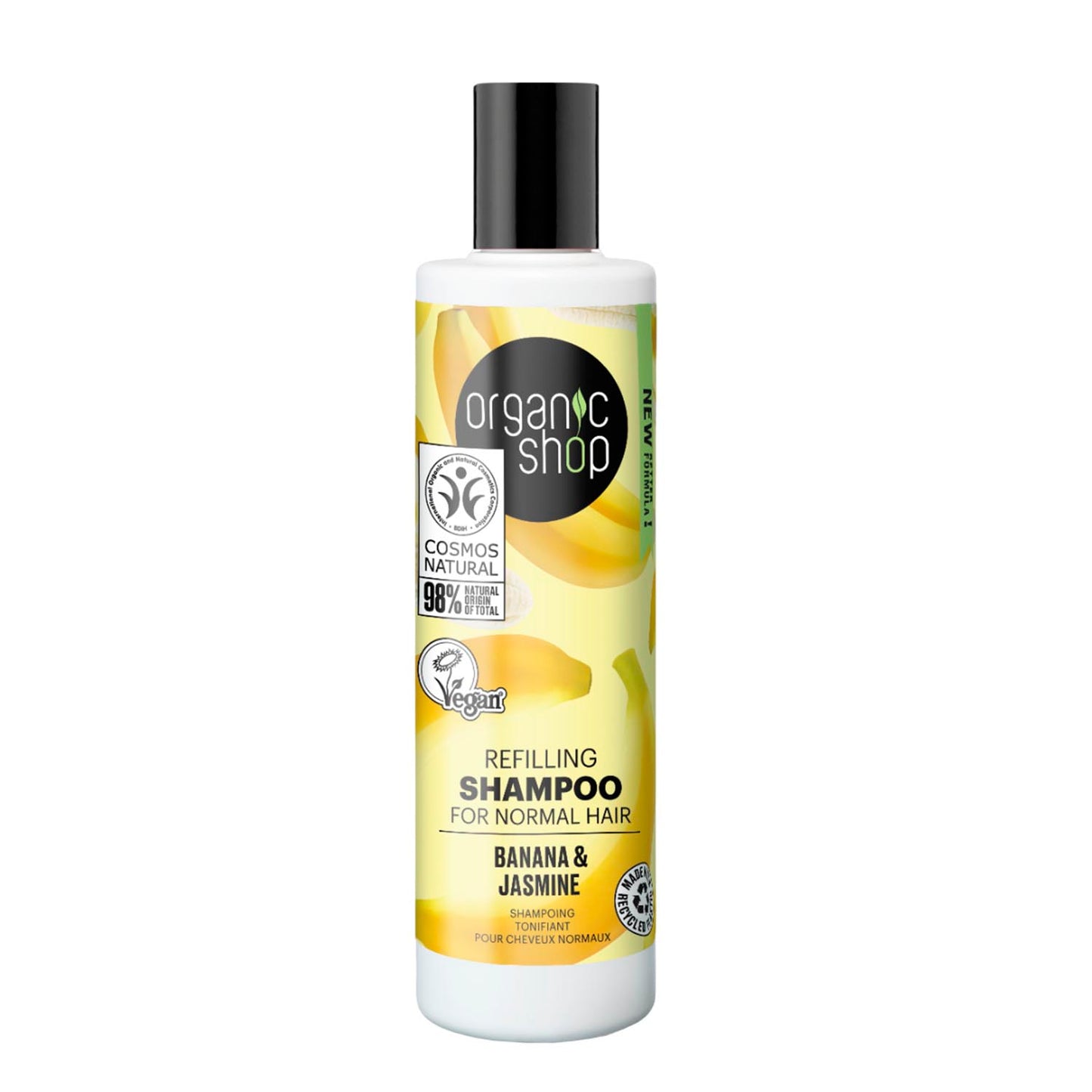 Organic Shop Banana Refillin Shampoo Cabelo Normal 280Ml