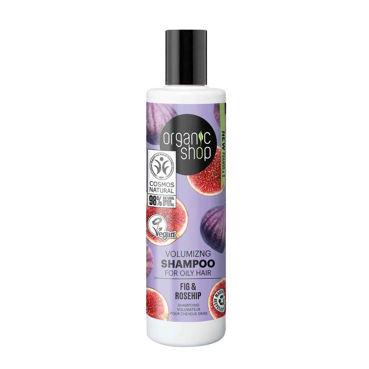 Organic Shop Fig Volumizing Shampoo Cabelo Graso 280Ml