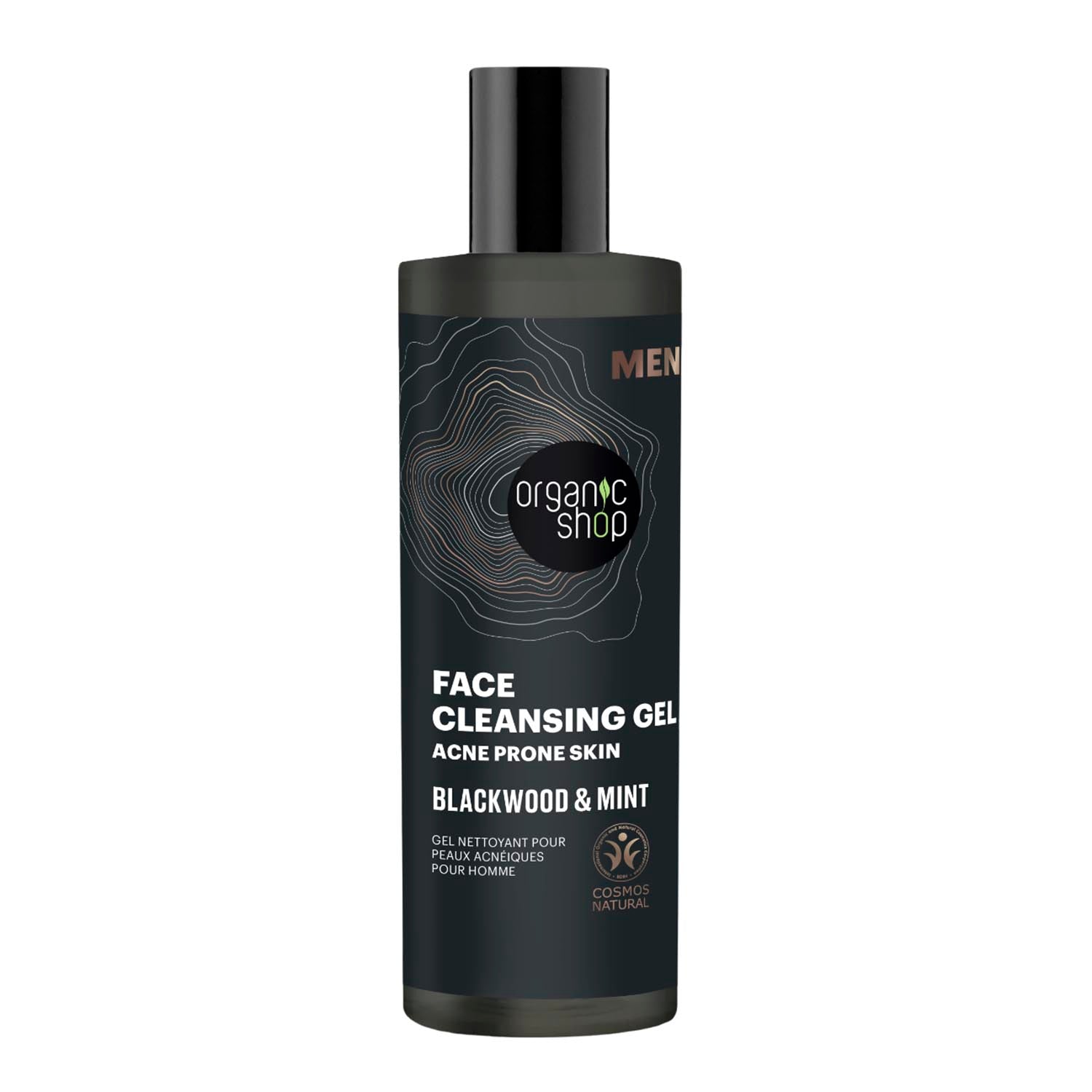 Organic Shop Men Blackwood Gel Limpiador Anti-Acne 200Ml